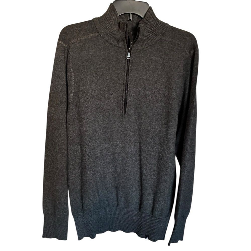 Glyder Sweater Men's Size M Charcoal Zip-Up
